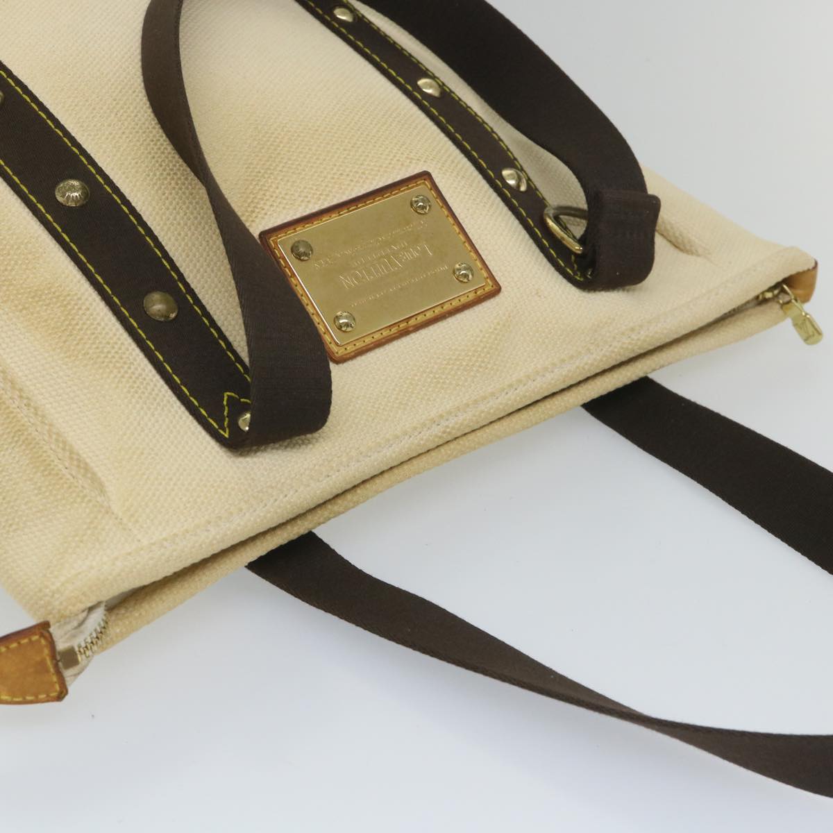 LOUIS VUITTON Cabas MM Antigua Tote Bag Brown Beige M40036 LV bs9256