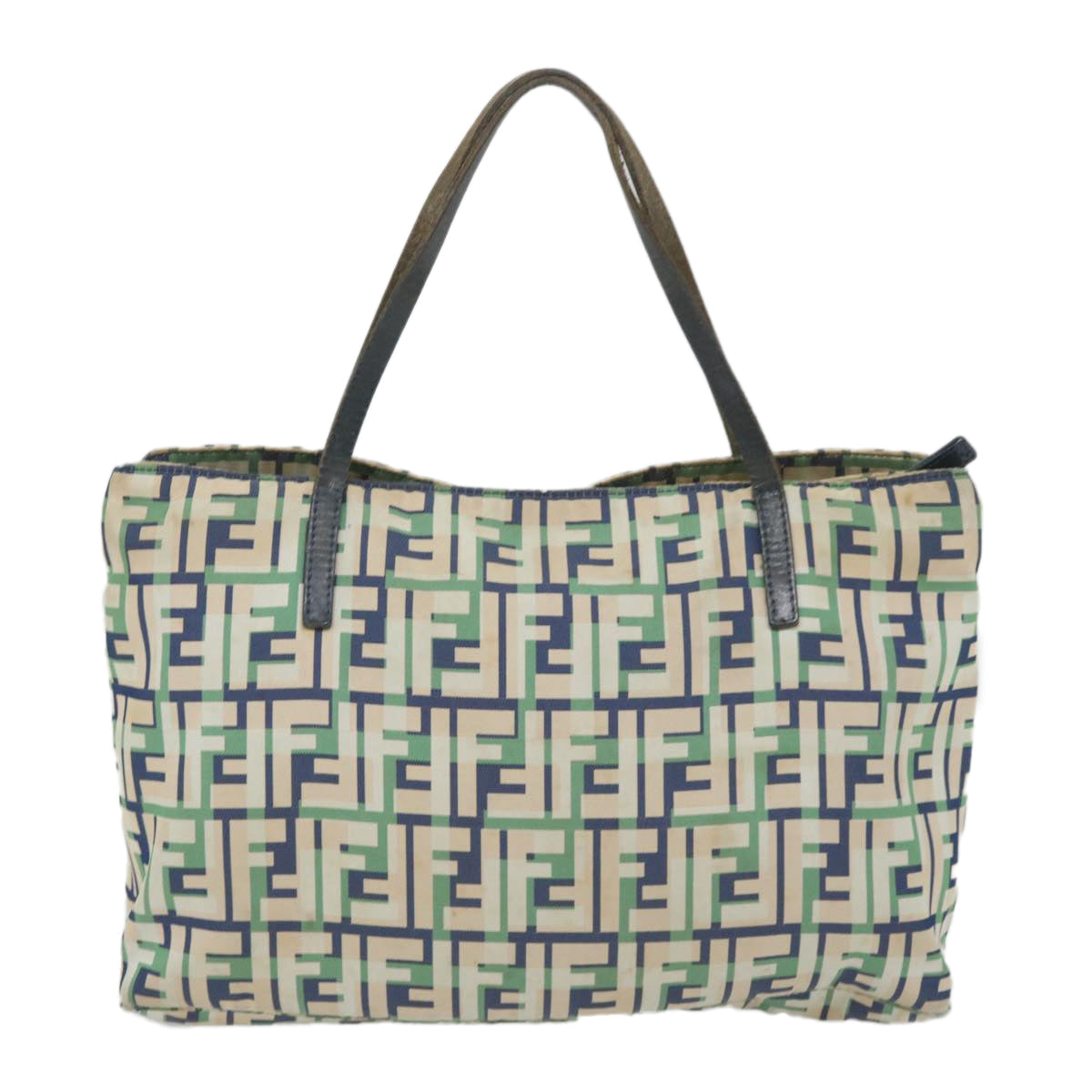 Luxury FendiZucca Canvas Tote Bag Greenbs9259
