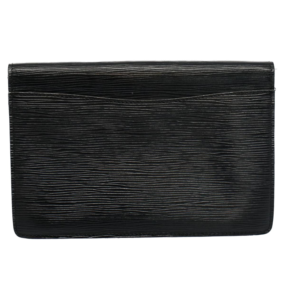 LOUIS VUITTON Epi Montaigne 23 Clutch Bag Black M52662 LV bs9285