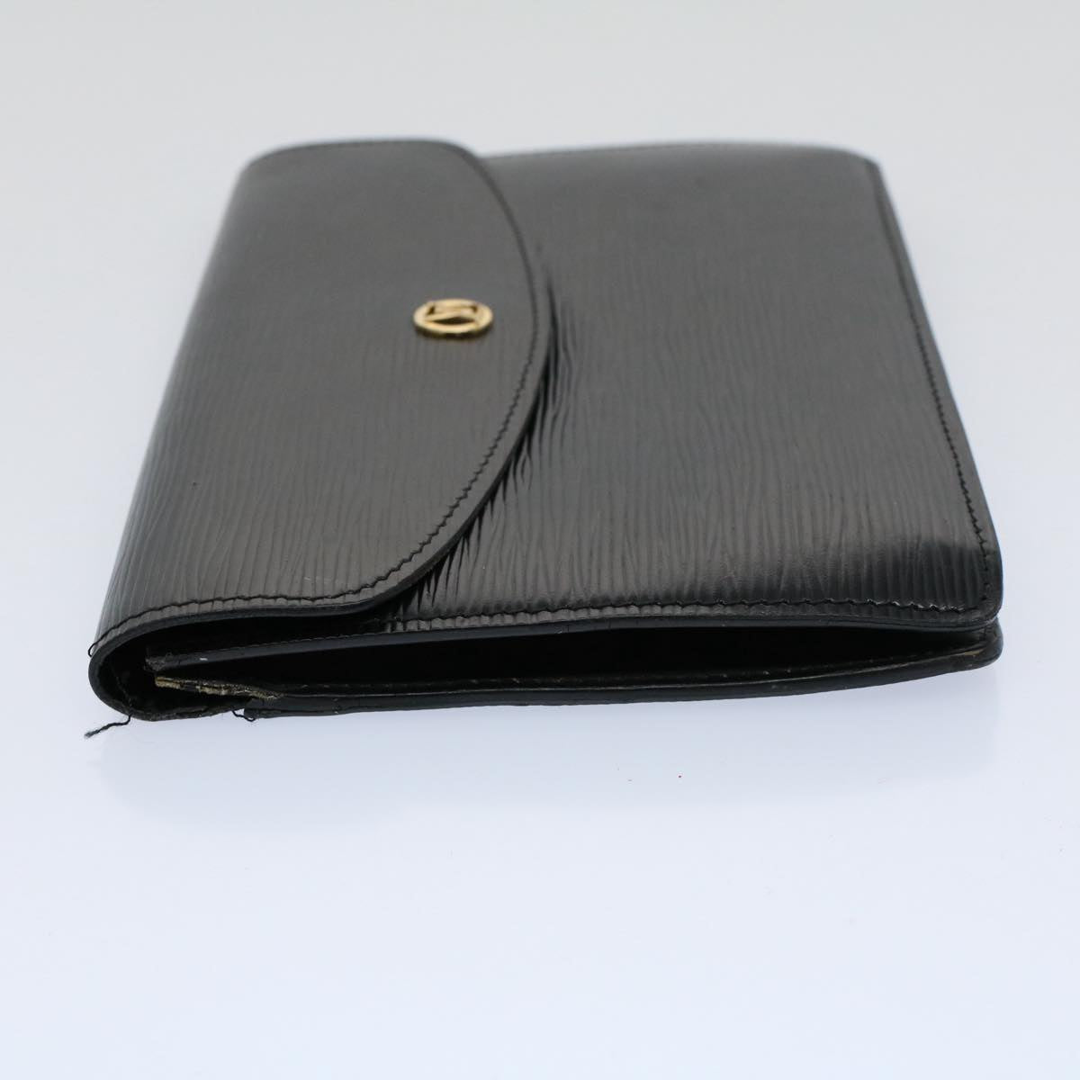 LOUIS VUITTON Epi Montaigne 23 Clutch Bag Black M52662 LV bs9285