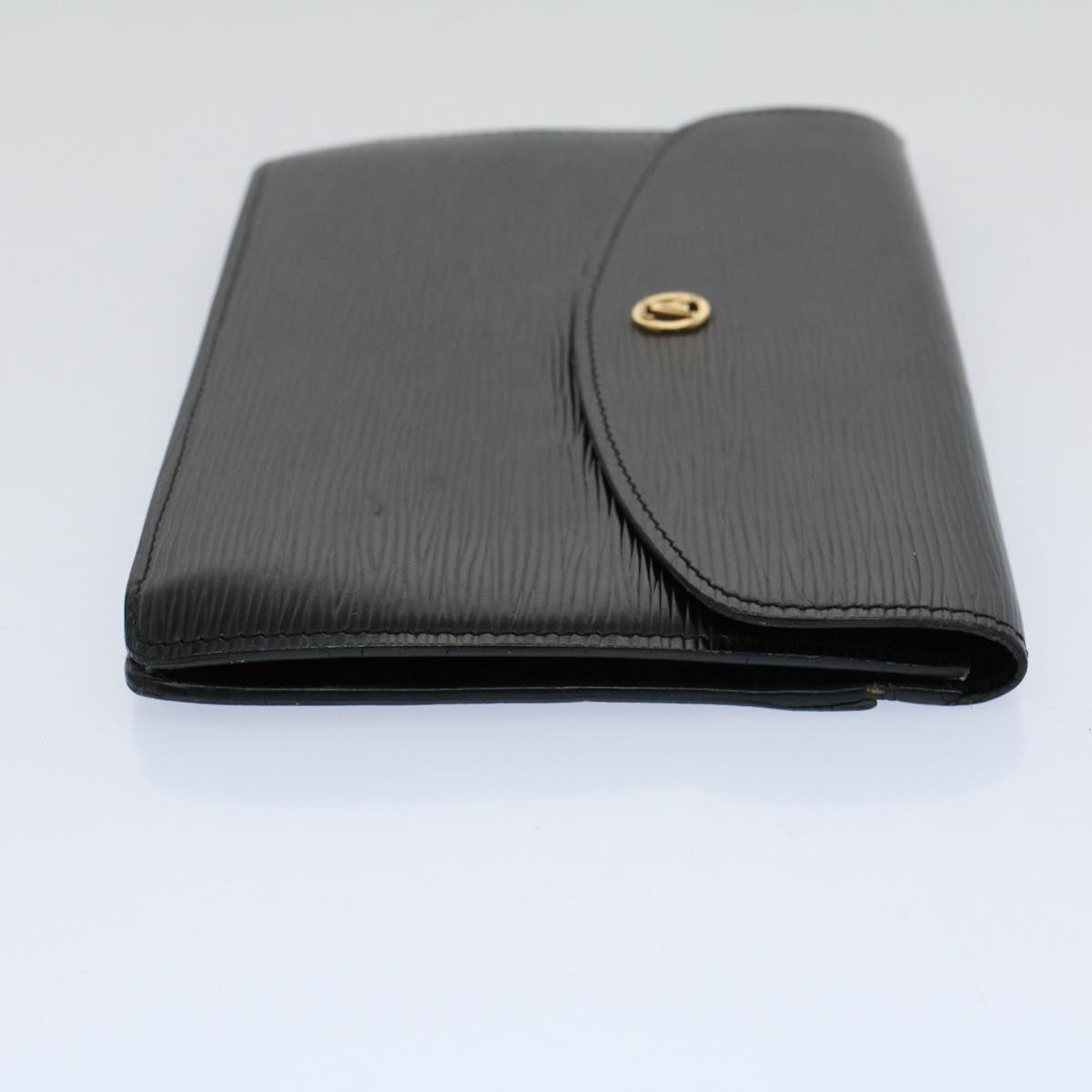 LOUIS VUITTON Epi Montaigne 23 Clutch Bag Black M52662 LV bs9285