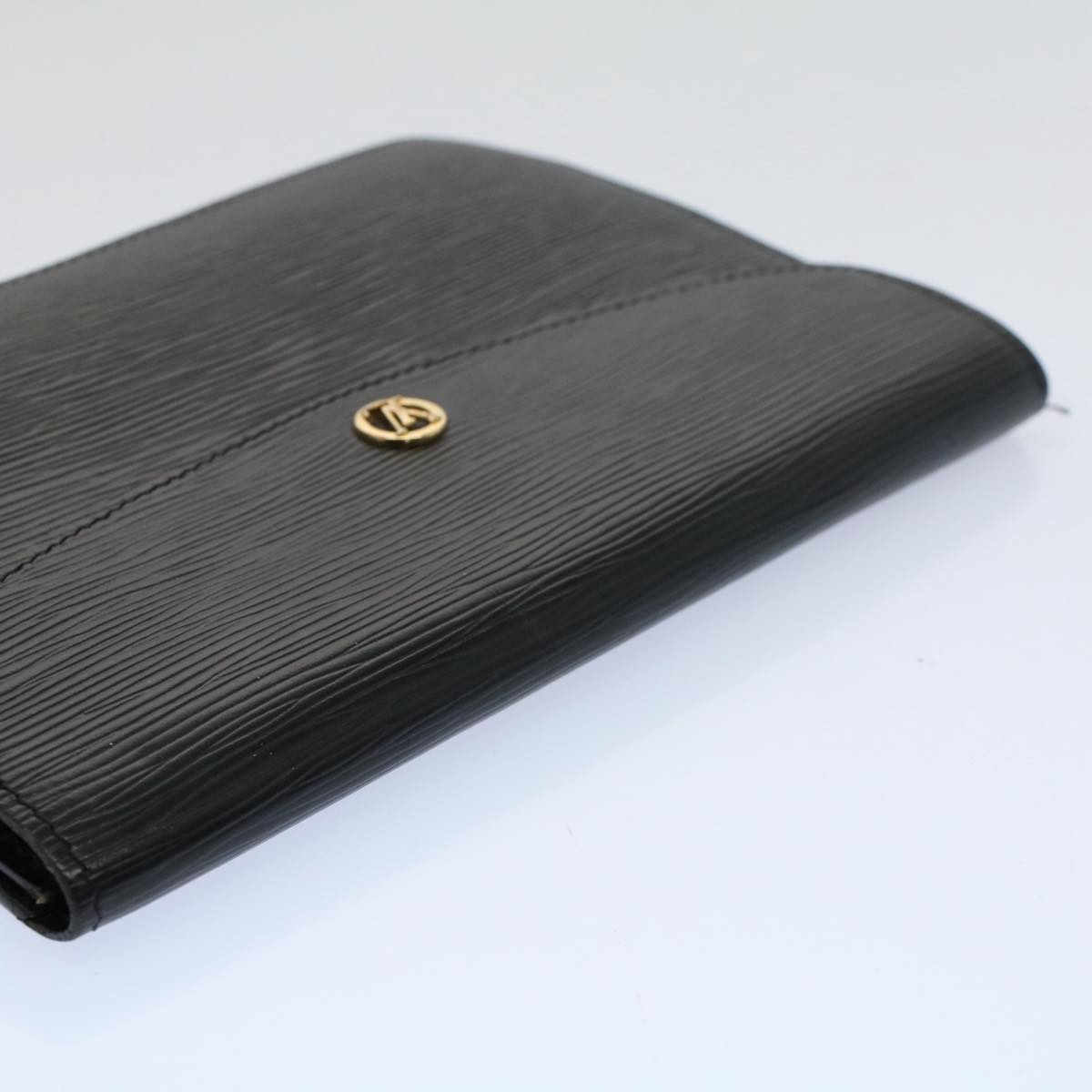 LOUIS VUITTON Epi Montaigne 23 Clutch Bag Black M52662 LV bs9285