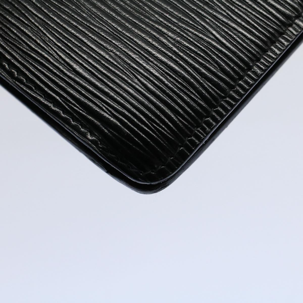 LOUIS VUITTON Epi Montaigne 23 Clutch Bag Black M52662 LV bs9285