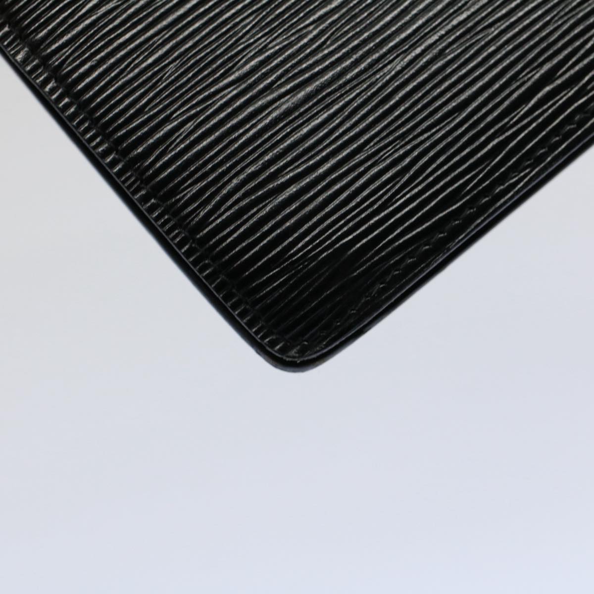 LOUIS VUITTON Epi Montaigne 23 Clutch Bag Black M52662 LV bs9285