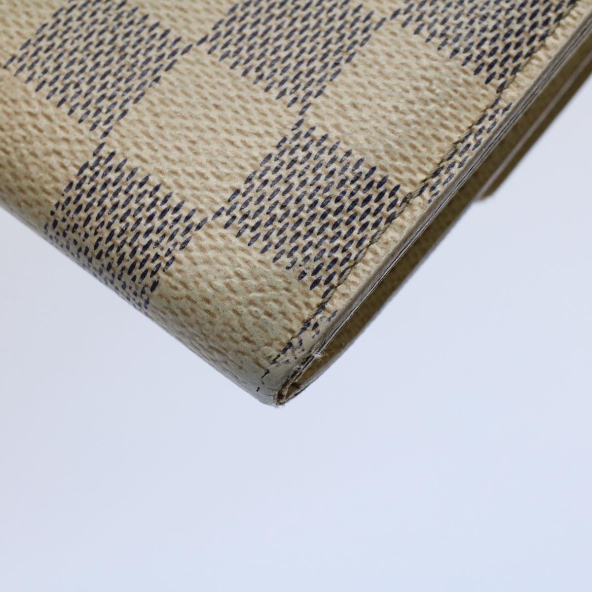 LOUIS VUITTON Damier Azur Portefeuille Sarah Long Wallet N63208 LV bs9313