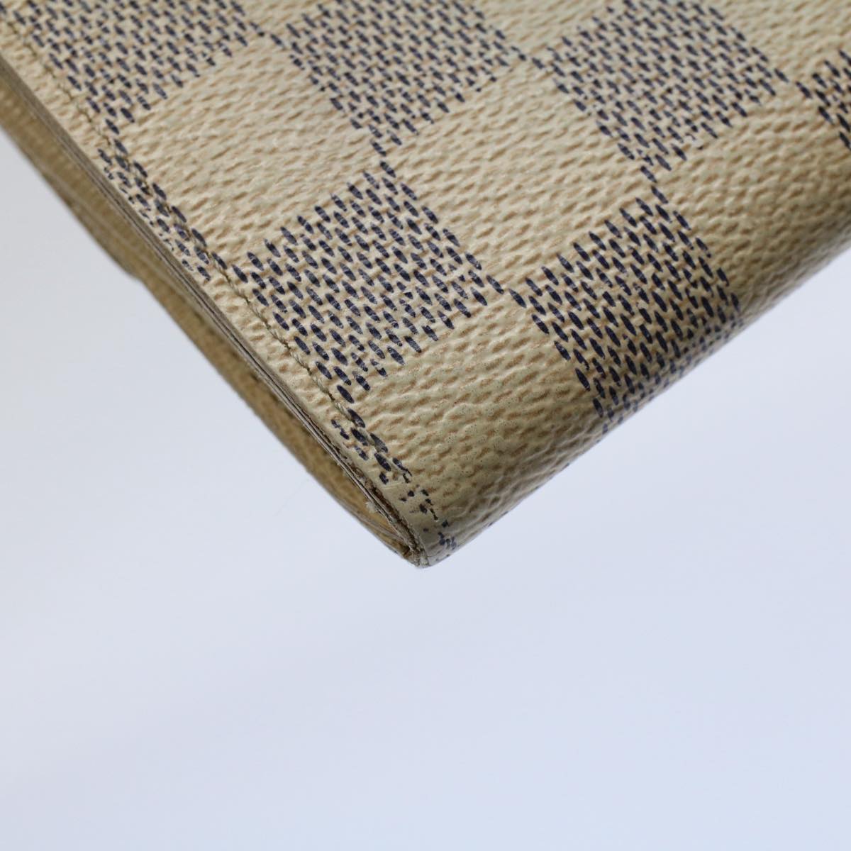 LOUIS VUITTON Damier Azur Portefeuille Sarah Long Wallet N63208 LV bs9313