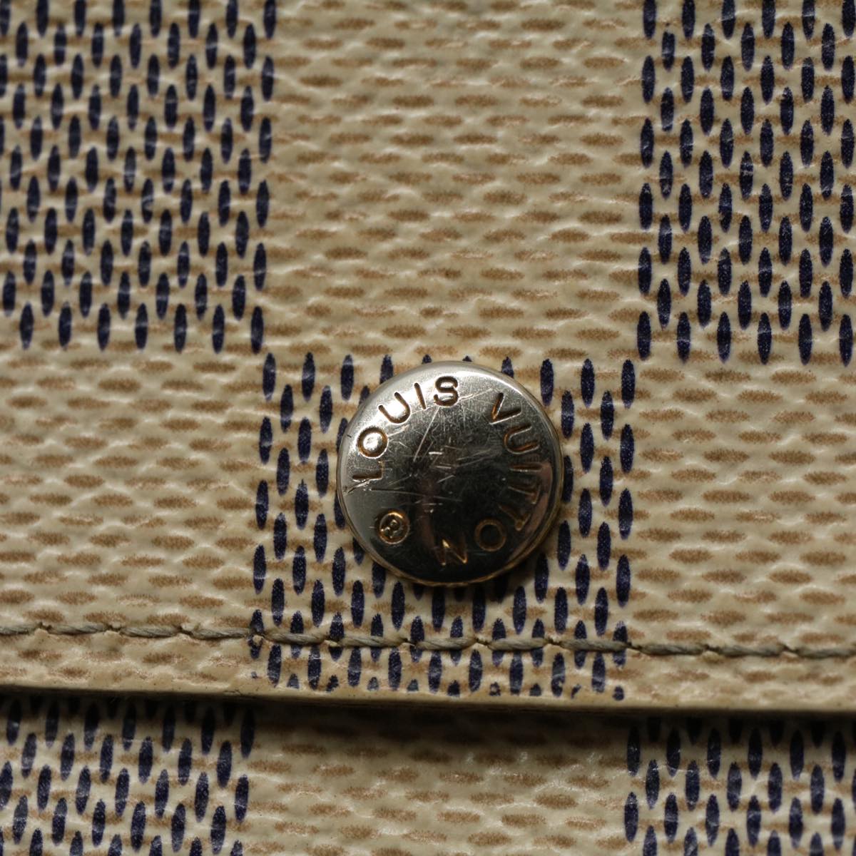 LOUIS VUITTON Damier Azur Portefeuille Sarah Long Wallet N63208 LV bs9313