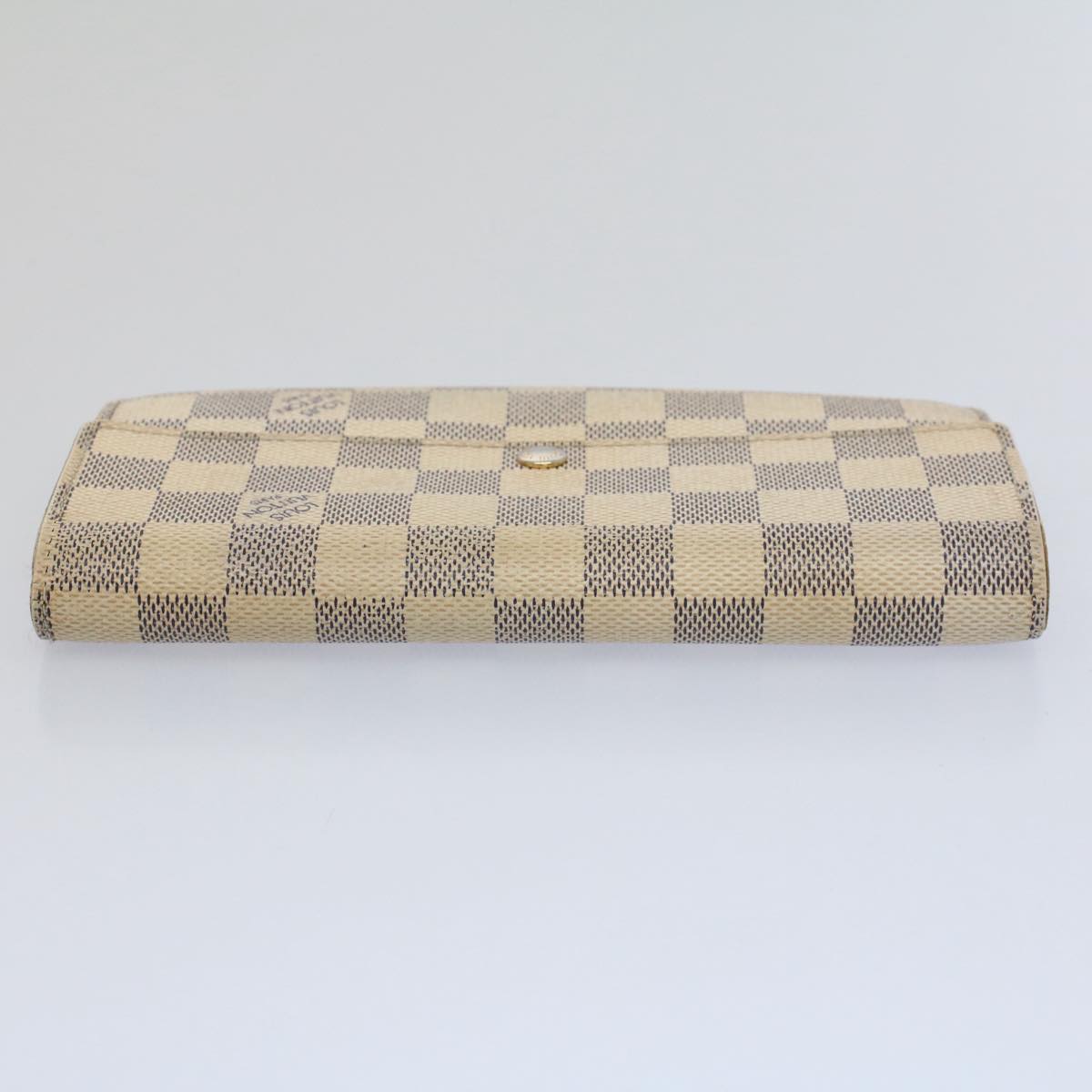 LOUIS VUITTON Damier Azur Portefeuille Sarah Long Wallet N63208 LV bs9313