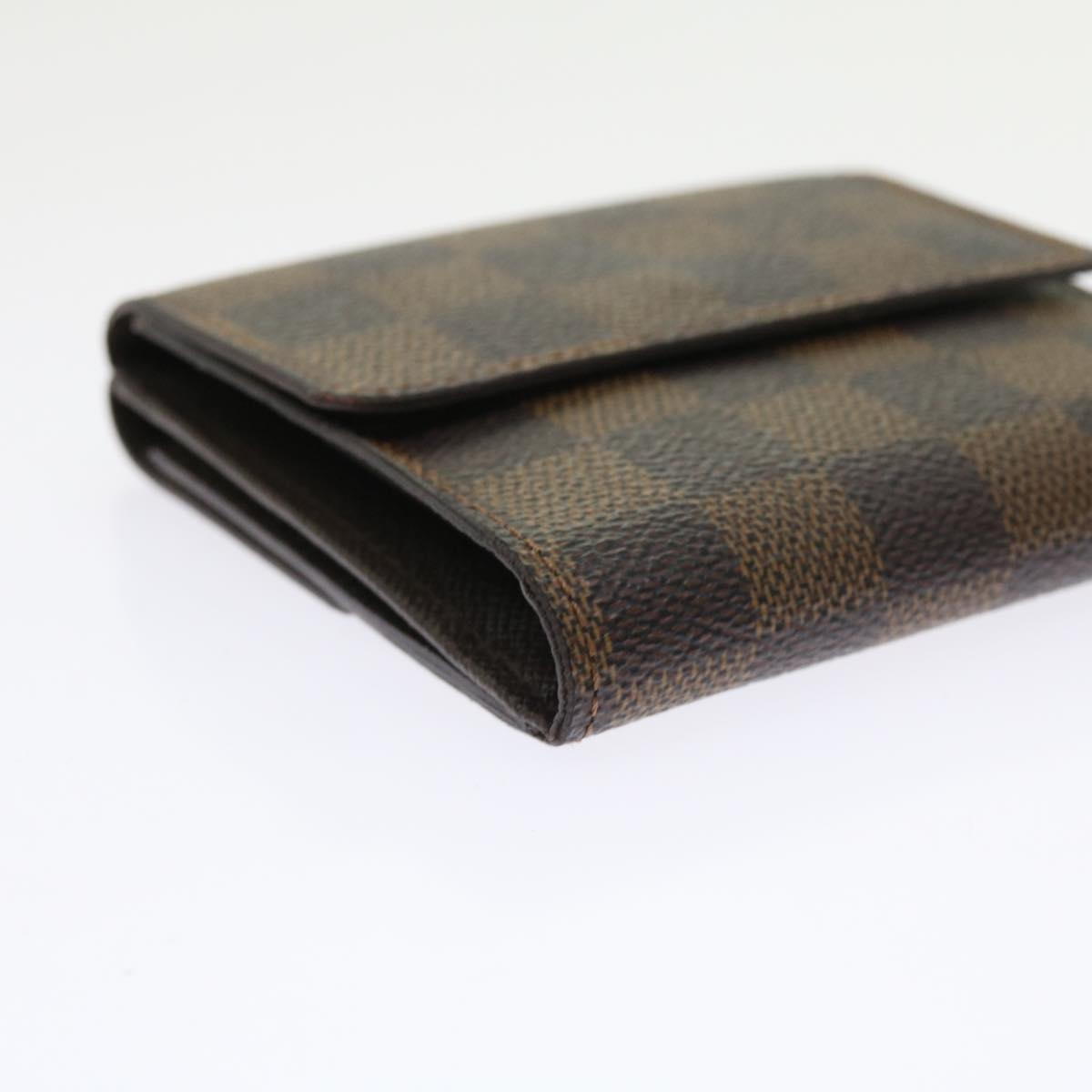LOUIS VUITTON Damier Ebene Portefeuille Elise Wallet N61654 LV bs9316