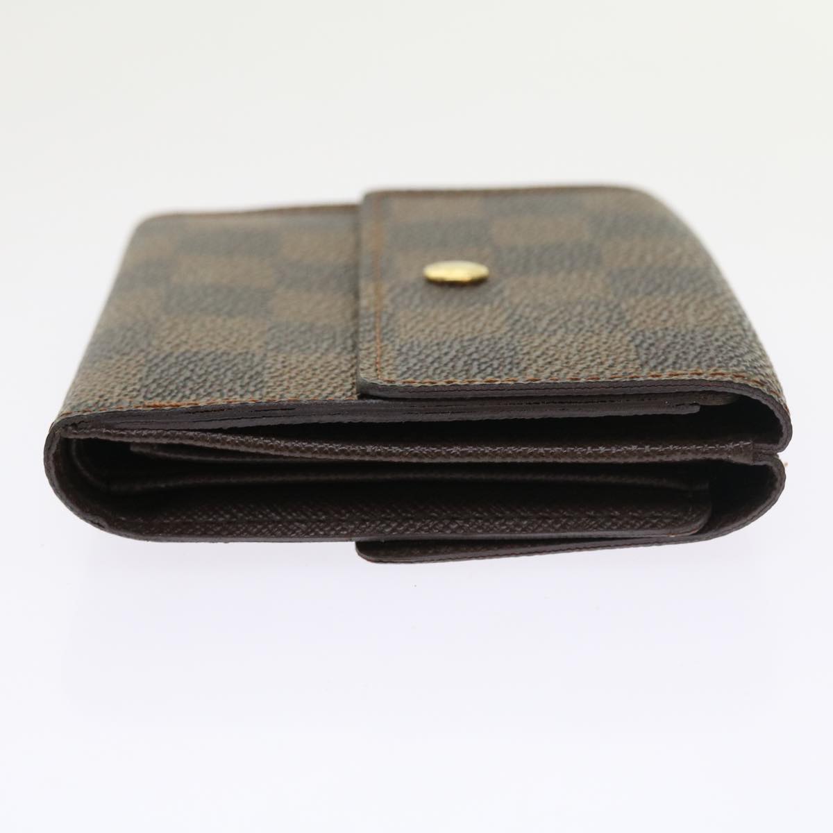LOUIS VUITTON Damier Ebene Portefeuille Elise Wallet N61654 LV bs9316