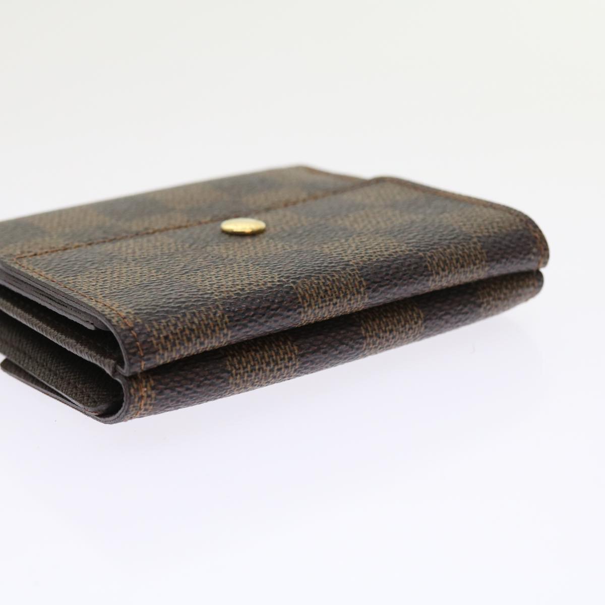 LOUIS VUITTON Damier Ebene Portefeuille Elise Wallet N61654 LV bs9316