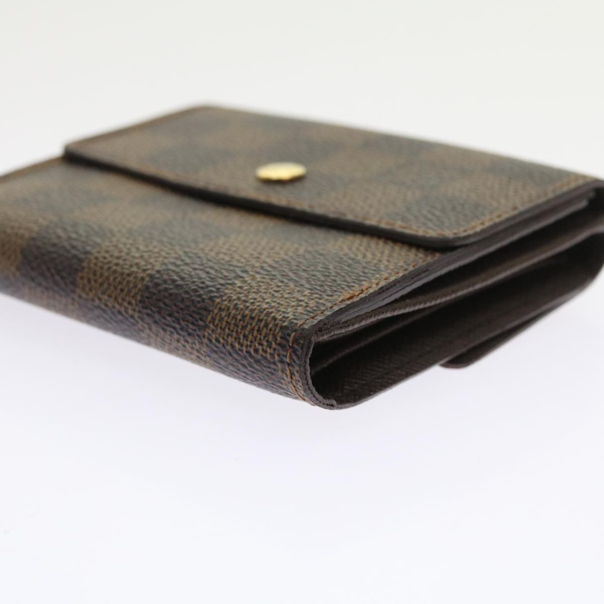 LOUIS VUITTON Damier Ebene Portefeuille Elise Wallet N61654 LV bs9316