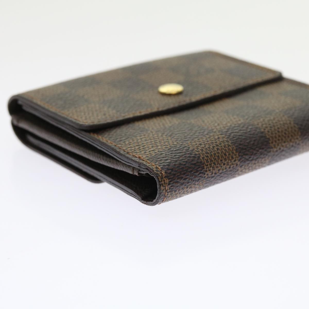 LOUIS VUITTON Damier Ebene Portefeuille Elise Wallet N61654 LV bs9316