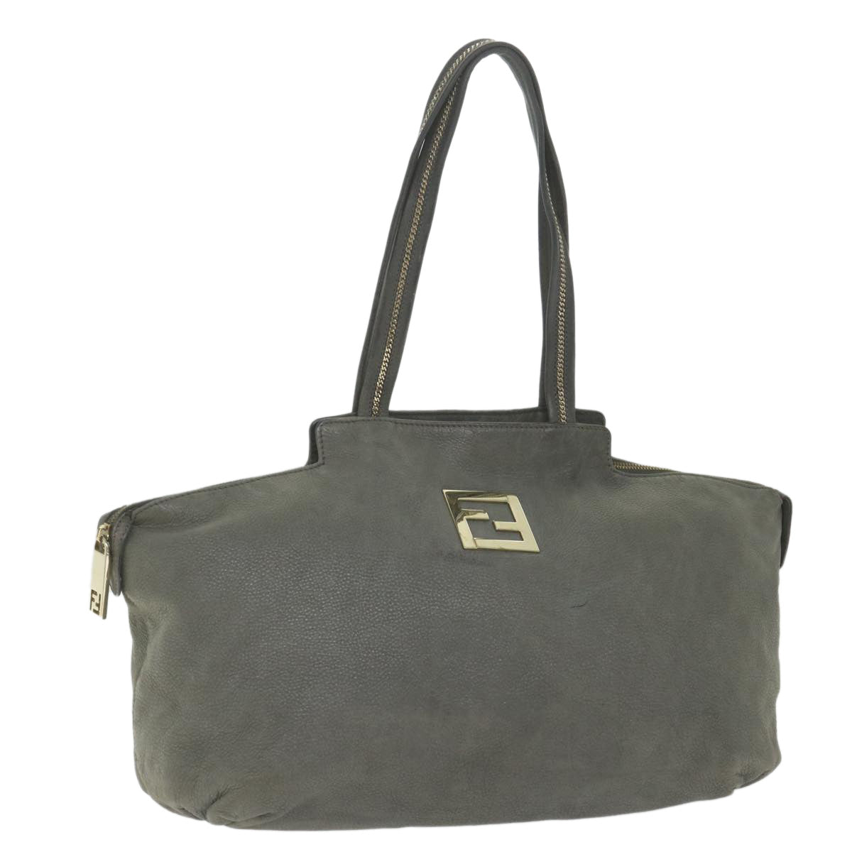 Luxury FendiTote Bag Leather Graybs9668