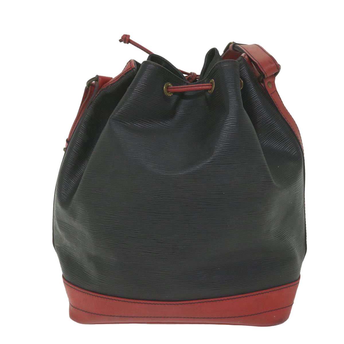 LOUIS VUITTON Epi Noe Shoulder Bag Bicolor Black Red M44017 LV bs9852
