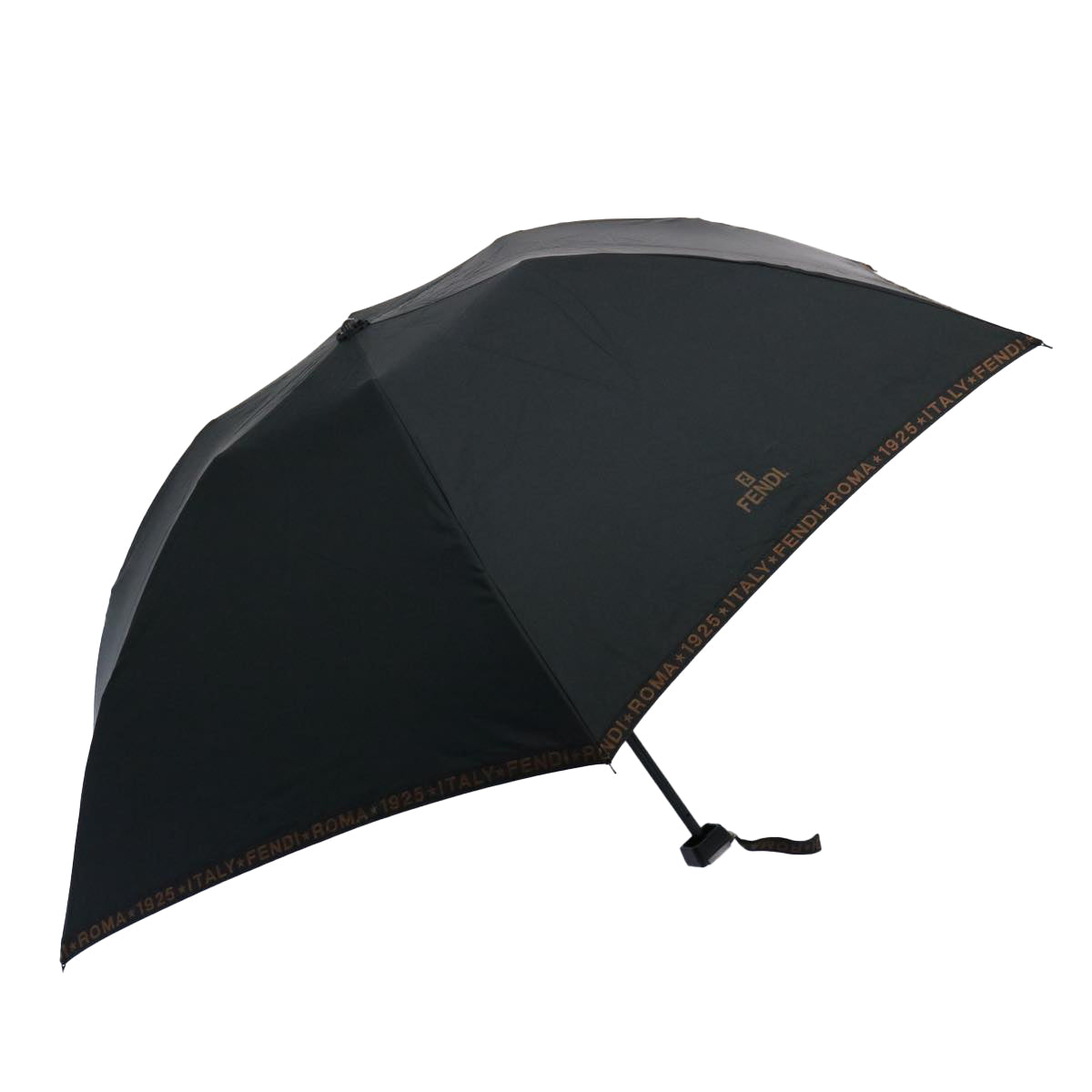 Luxury FendiFolding Umbrella Nylon Blackbs9904