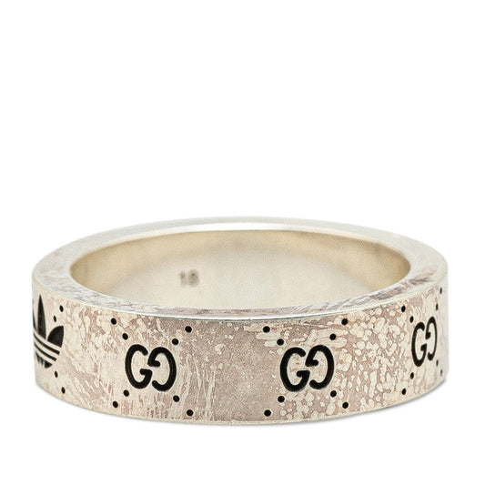 Luxury Gucci Trending 2025 x Adidas Silver Engraving Ring