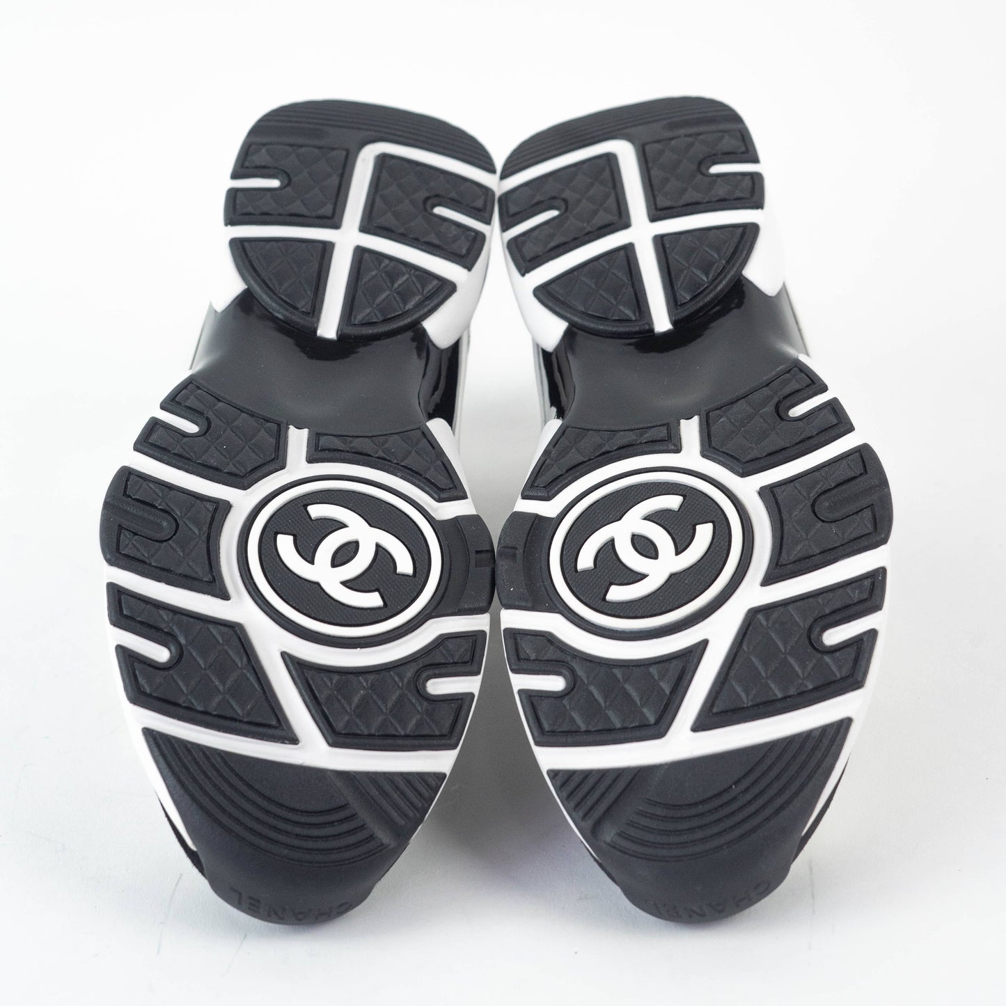 Chanel Suede Calfskin and Fabric Sneakers