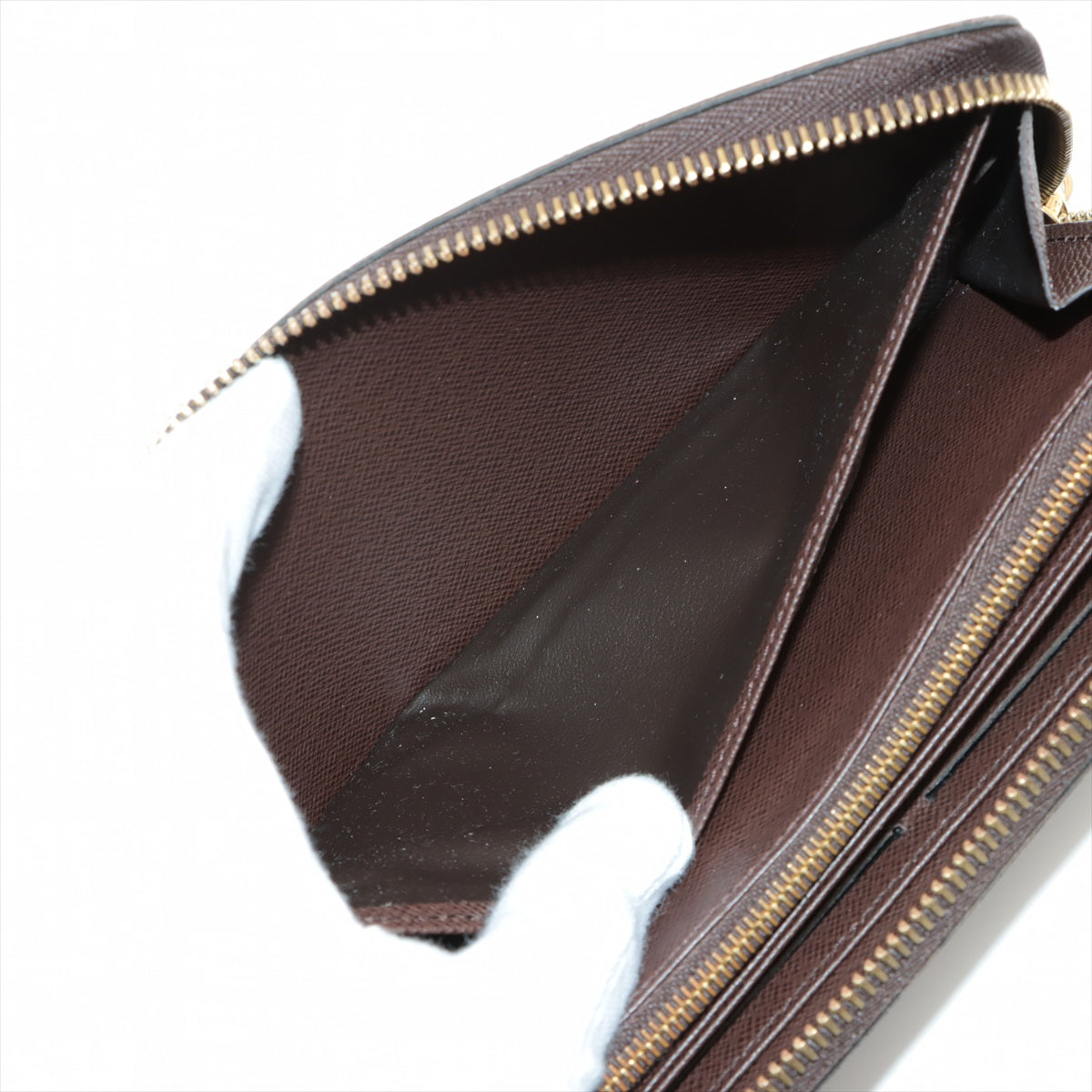 Louis Vuitton Damier Zippie Wallet N41661 Brown Round Zip Wallet