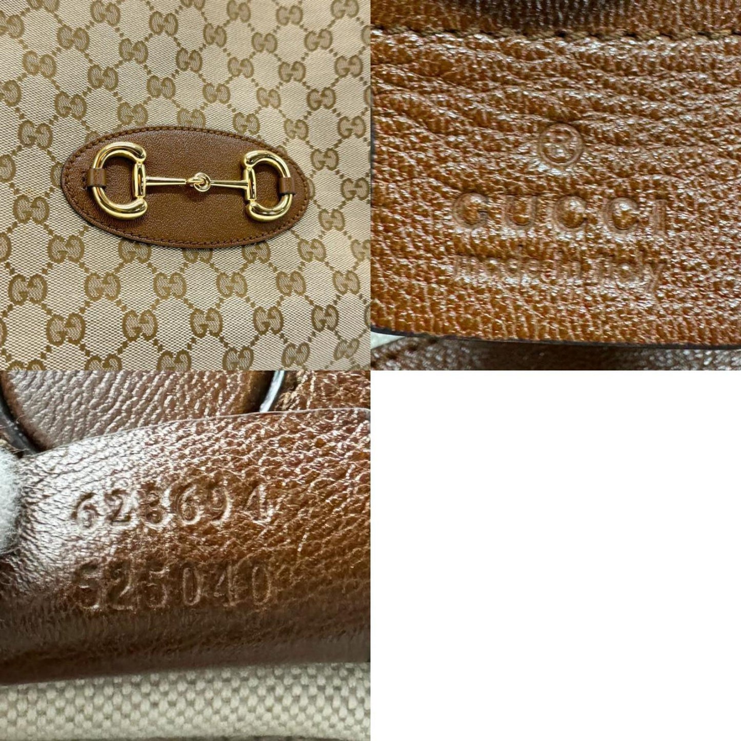Gucci Horsebit  Canvas Handbag ()