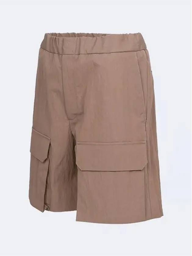 Luxury Fendi Cargo Bermuda Shorts Brown