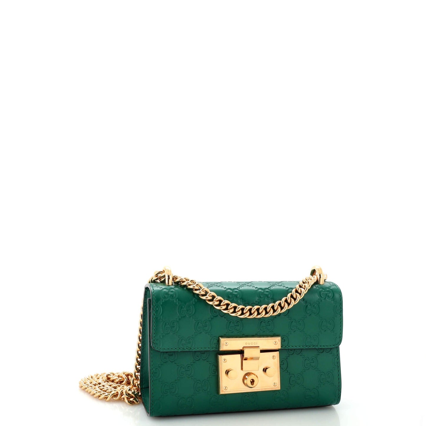 Padlock Shoulder Bag Guccissima Leather Small