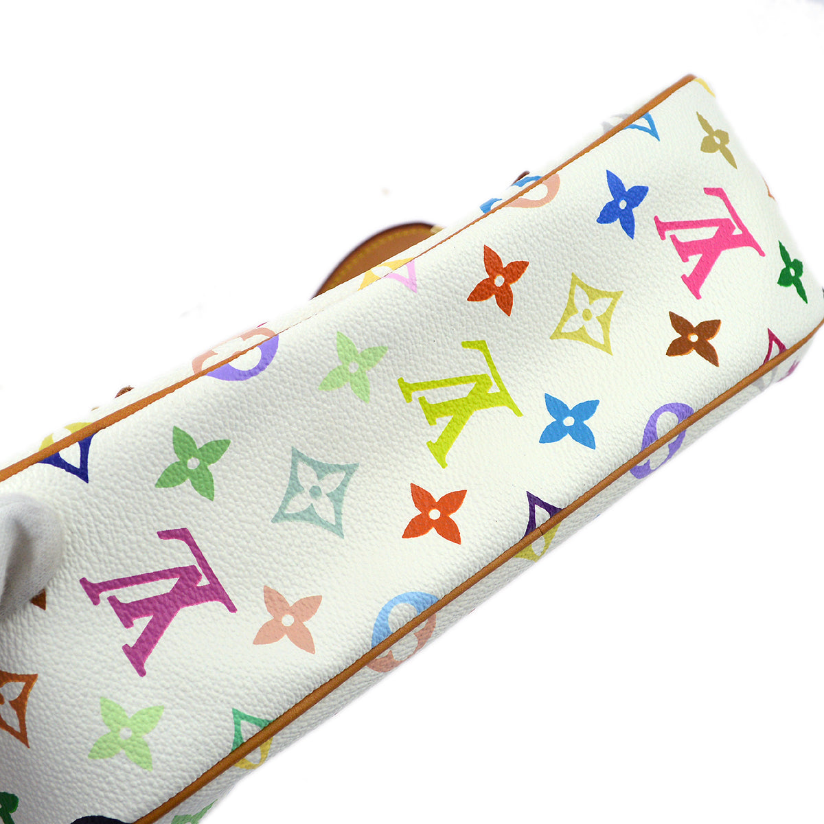 Louis Vuitton 2005 White Monogram Multicolor Lodge PM Handbag M40053