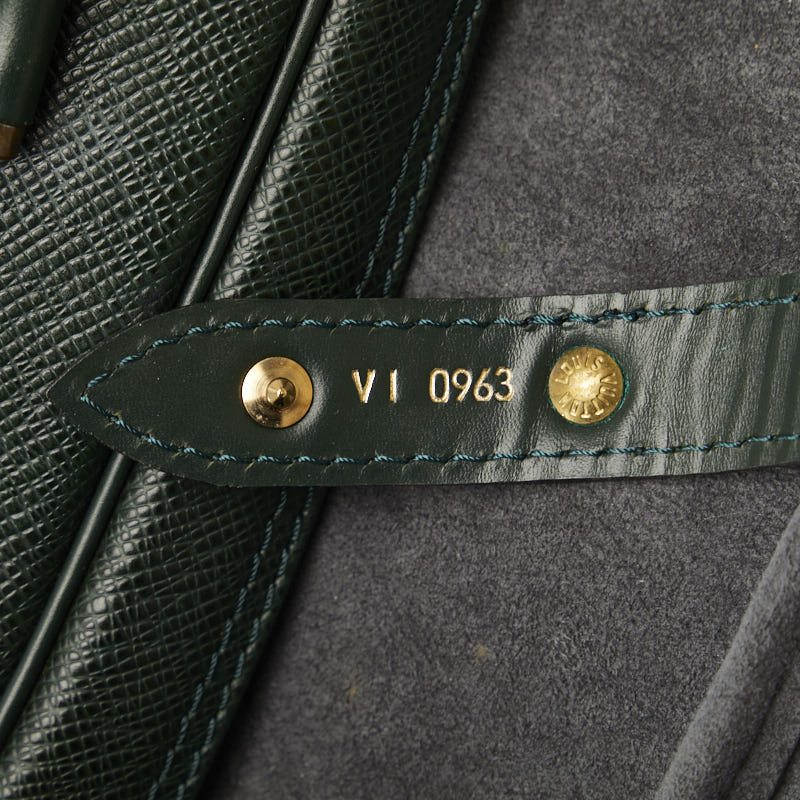 Louis Vuitton Taiga Boston Bag Travel Bag M30104 Dark Green Leather