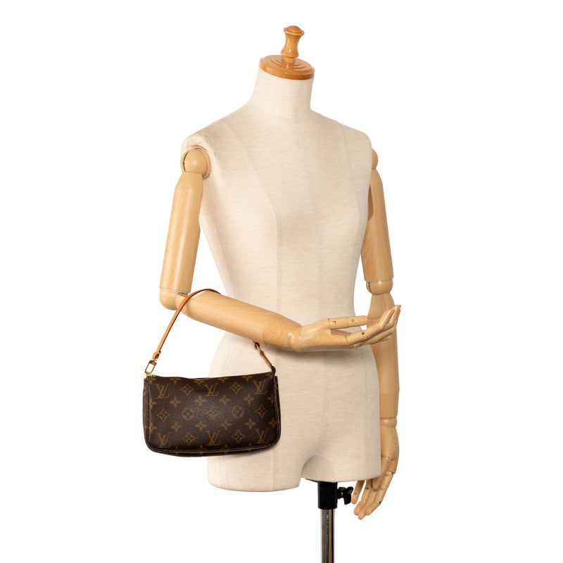 Louis Vuitton Monogram Pochette Accessories Handbag M51980 Brown PVC Leather  Louis Vuitton