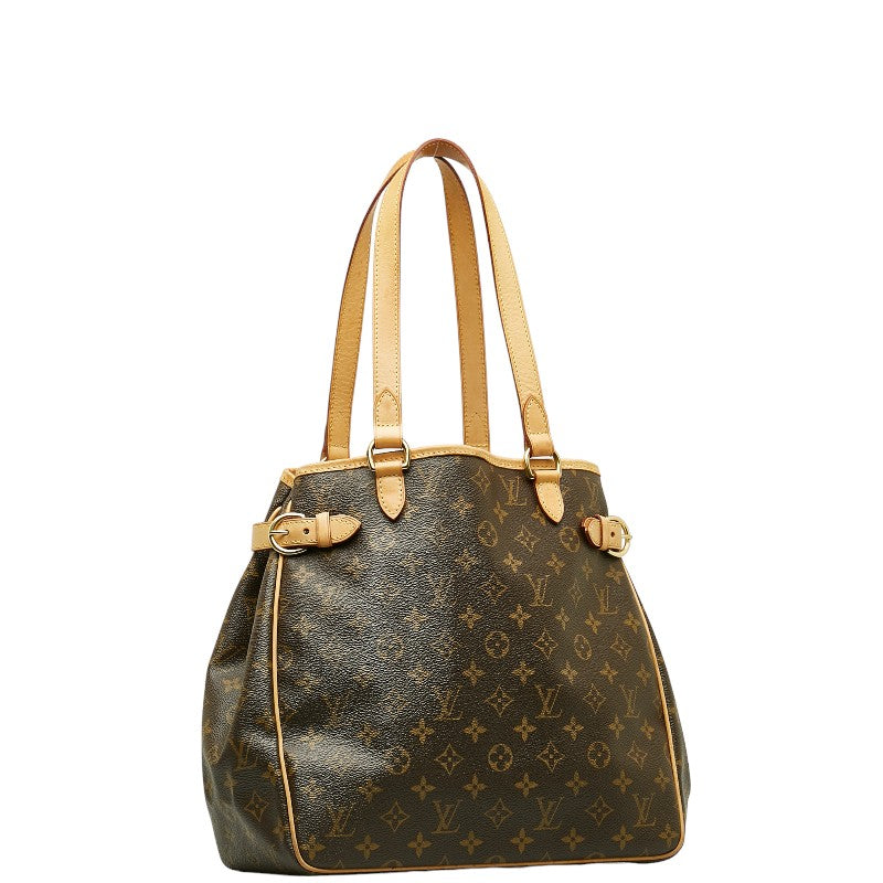 Louis Vuitton Monogram Batignol Vertical Tote Bag M51153 Brown PVC Leather  Louis Vuitton