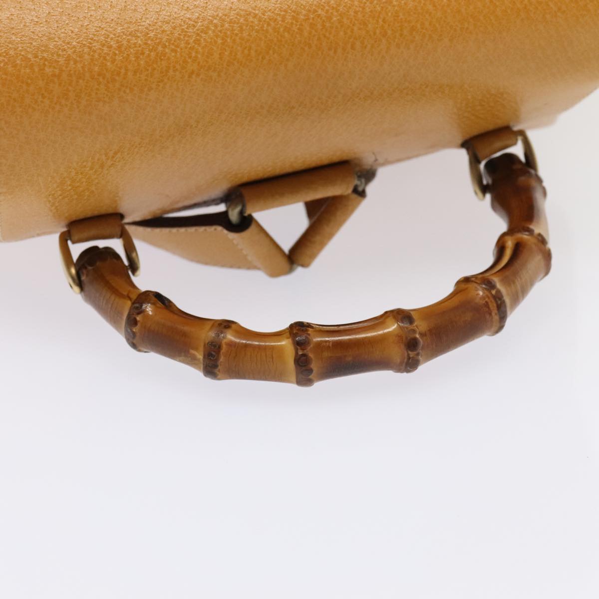Gucci Bamboo  Leather Backpack Bag ()