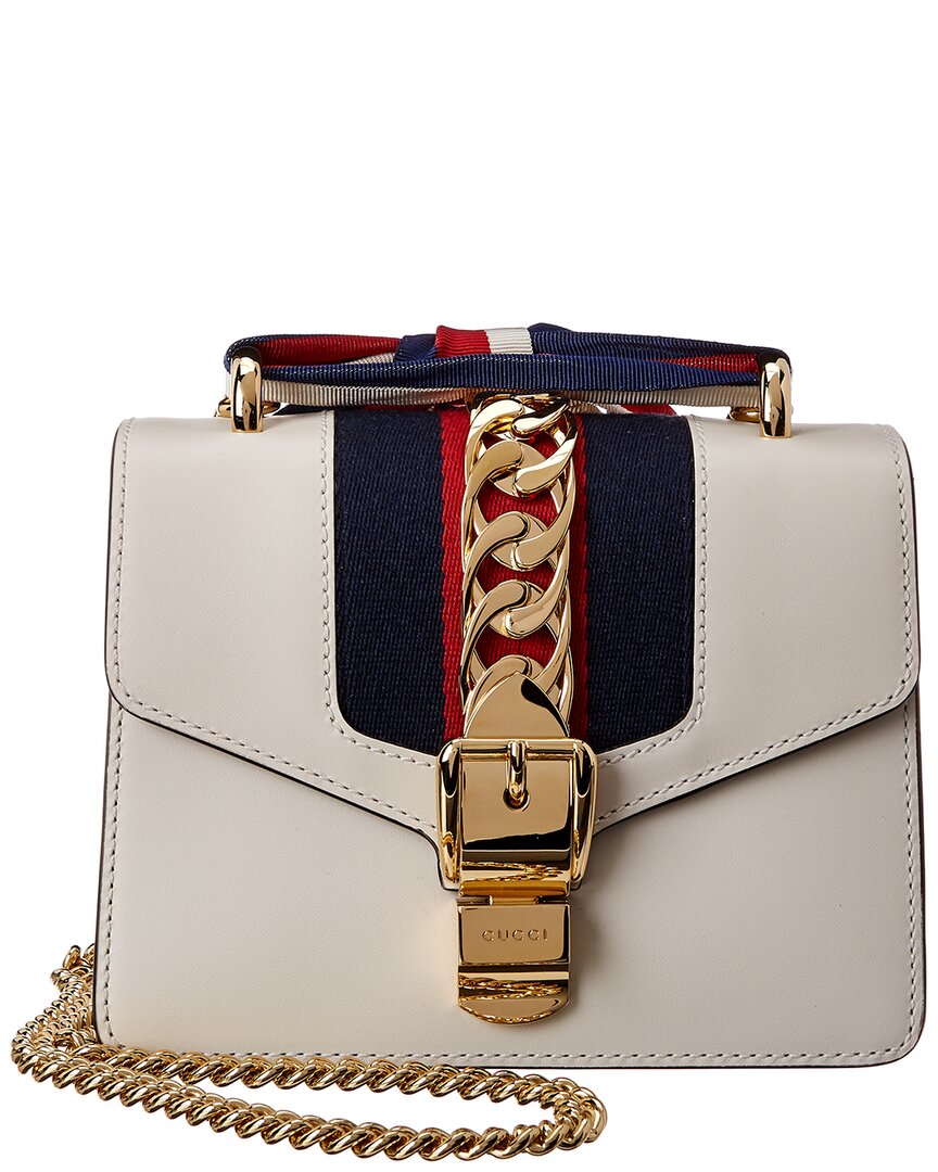 Gucci Sylvie Mini Leather Chain Shoulder Bag