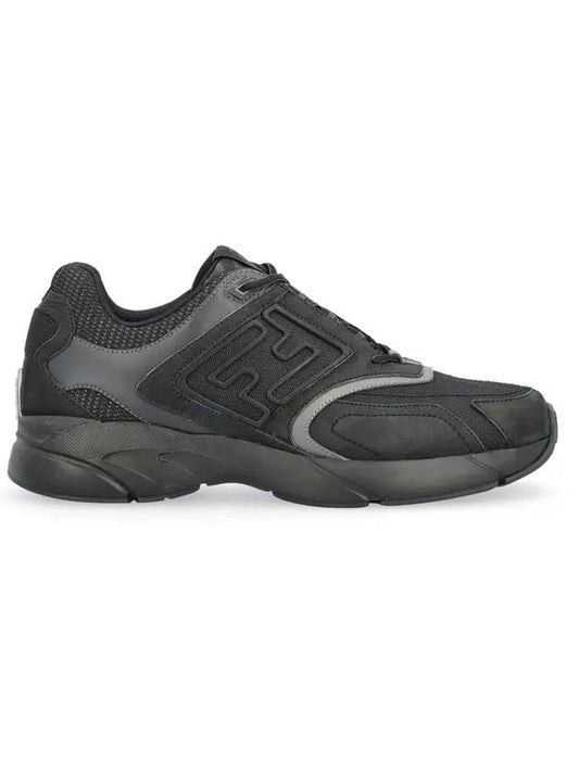 Luxury Fendi Faster Low Top Sneakers Black