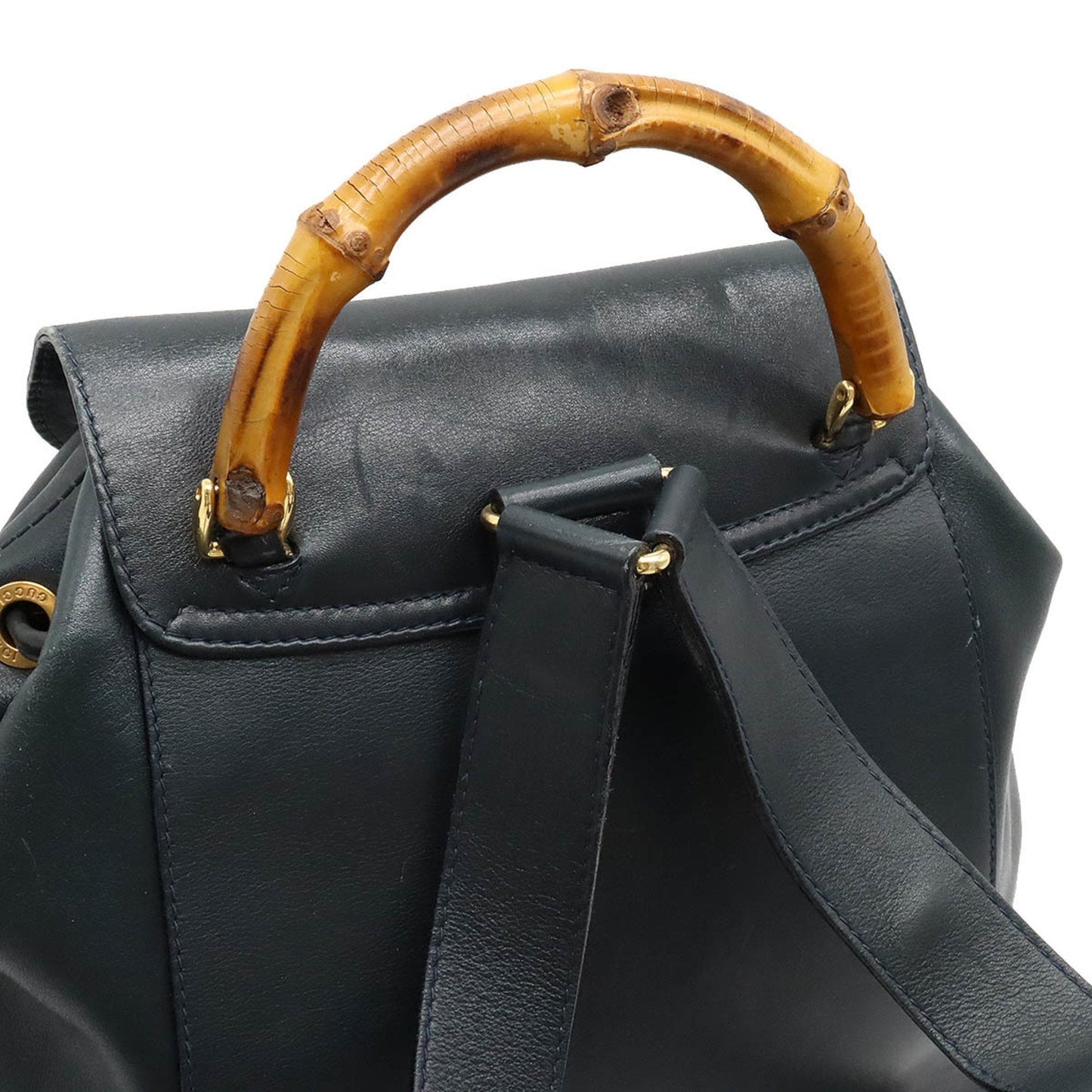 Luxury Gucci Trending 2025 Bamboo  Leather Backpack Bag ()