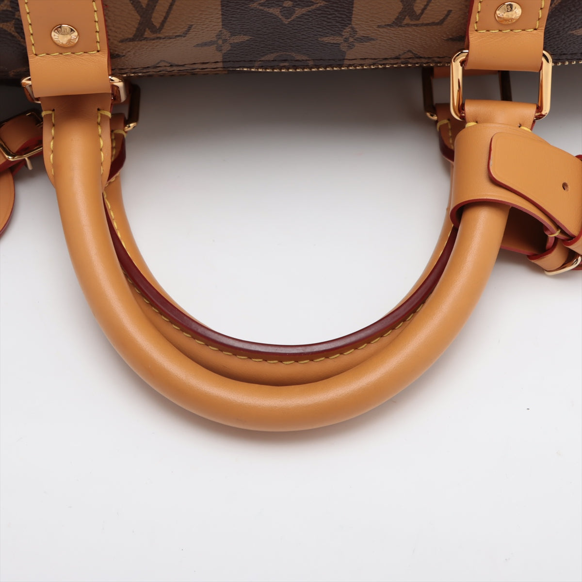 Louis Vuitton x NIGO Monogram Strip Keepall Bandouliere 50 M45967 Brown   Name Initial