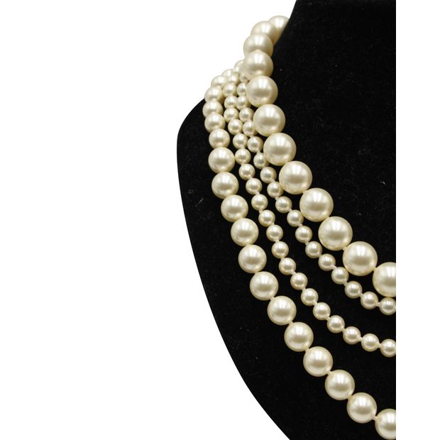 Luxury Chanel Faux Pearls Necklace Spring/ Summer 2014