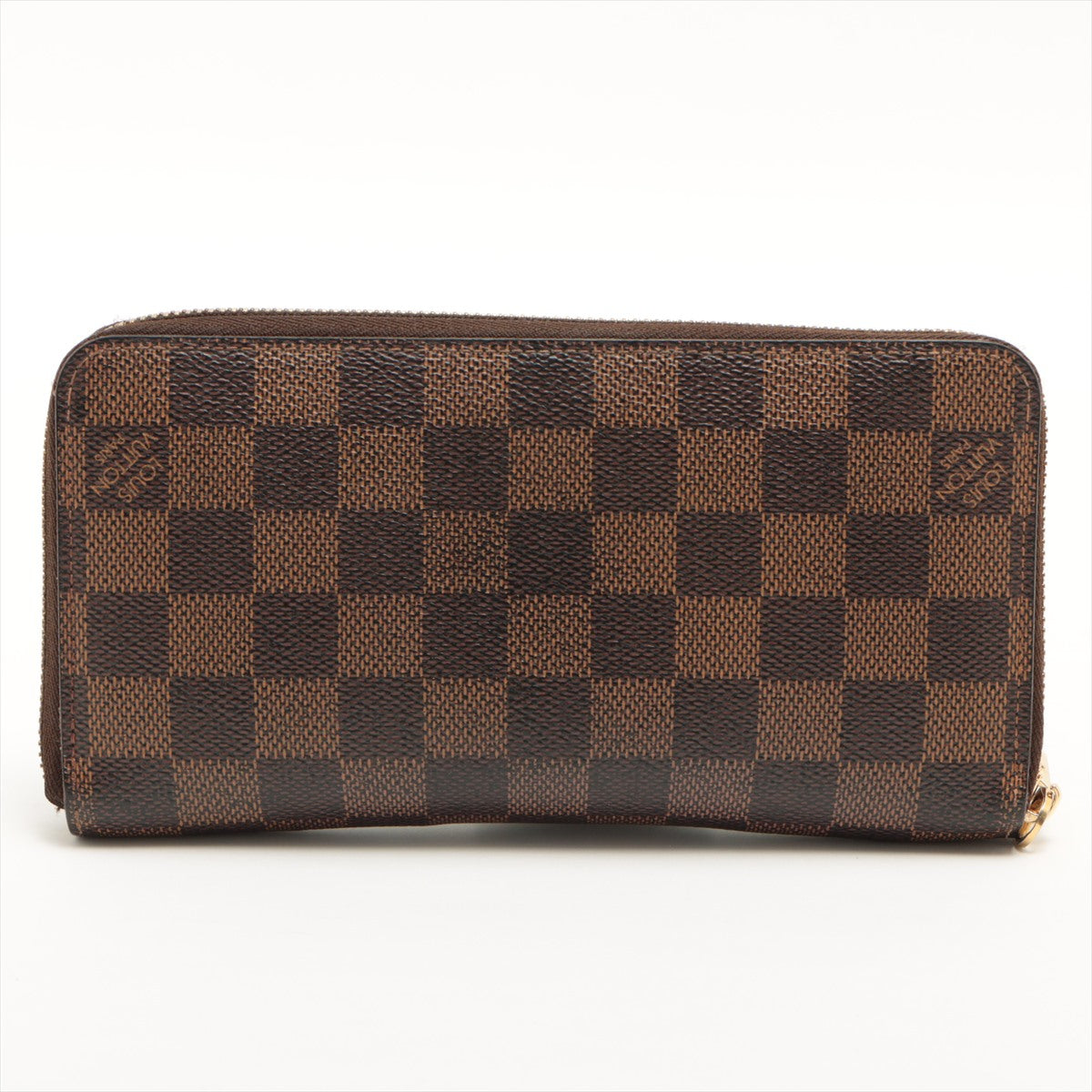Louis Vuitton Damier Zippy Wallet N60015 Brown Round Zippe Wallet