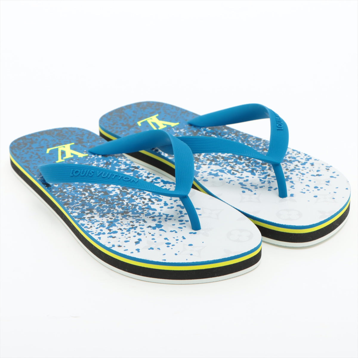 Louis Vuitton Beach Sandal Size 7 Men Blue VS0199
