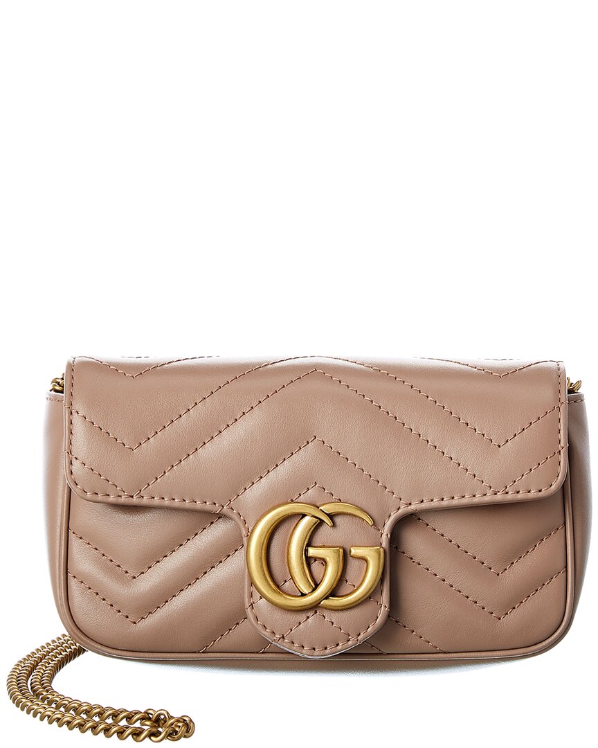 Gucci GG Marmont Super Mini Matelasse Leather Shoulder Bag