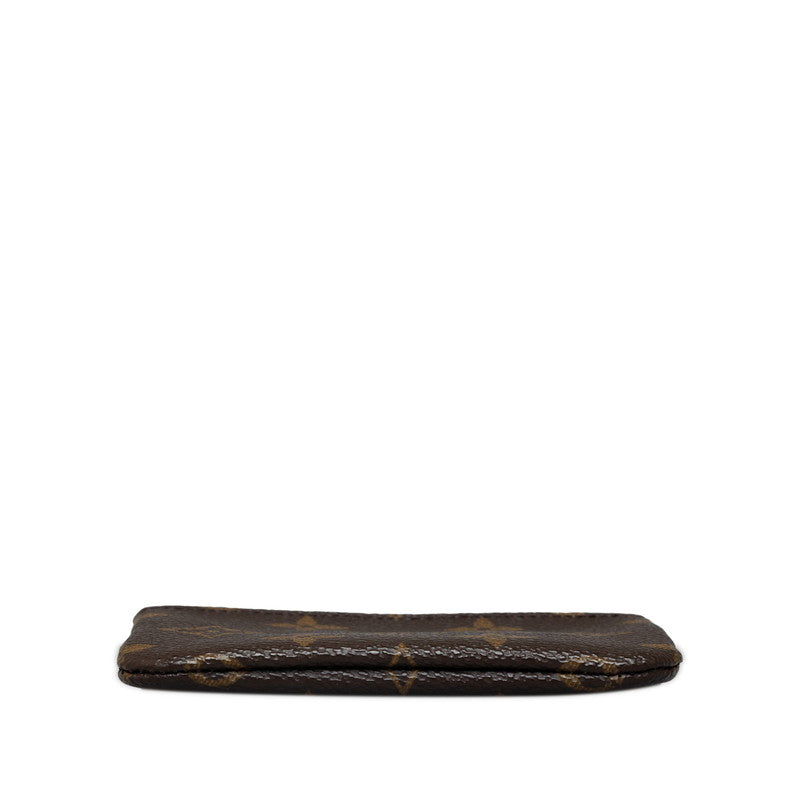 Louis Vuitton Monogram Pochette Crane Coin Case Keycase M62650 Brown PVC Leather  Louis Vuitton