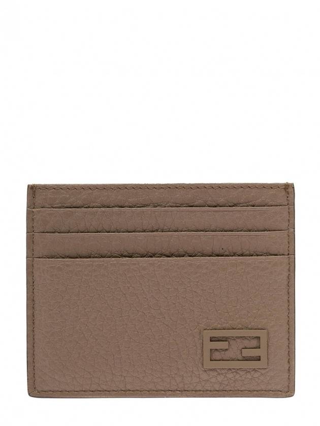 Luxury Fendi Leather Card Wallet Brown Yellow