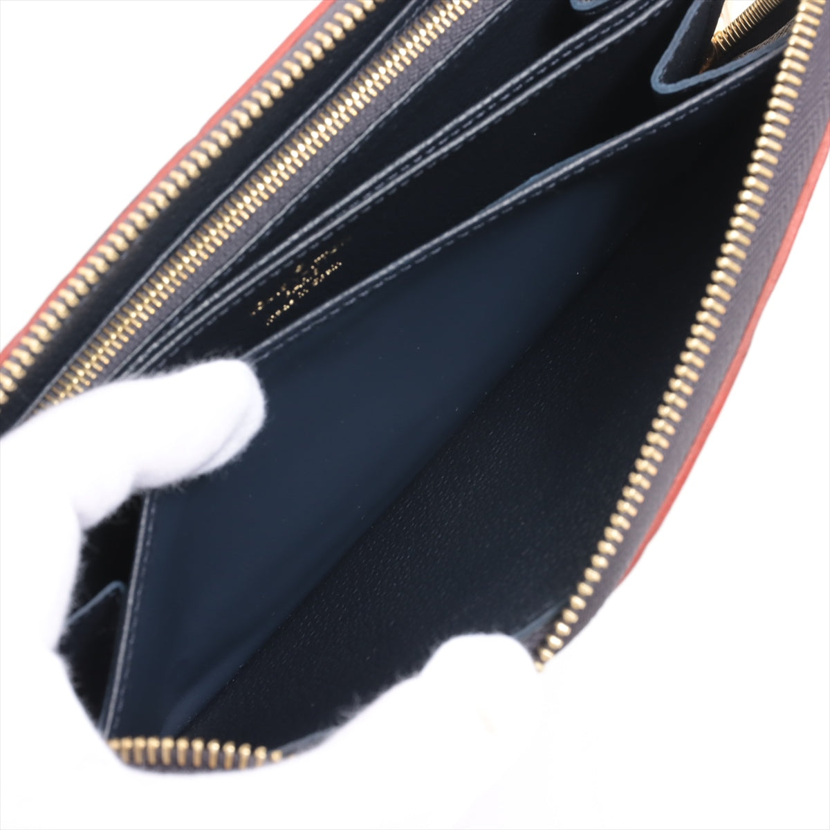 Louis Vuitton Implant  Wallet M62121 Marine Round Zip Wallet