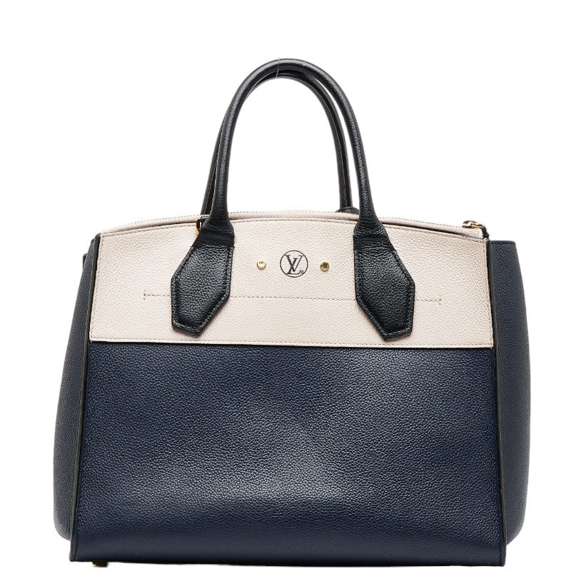 Louis Vuitton City Timer MM Handbag Shoulder Bag 2WAY M42496 Navy Beige  Leather  Louis Vuitton