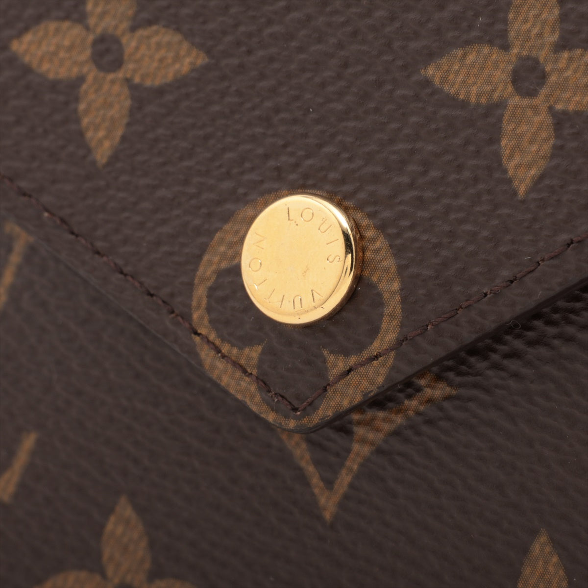 Louis Vuitton Monogram Portefolio Victoria M62472 Brown Compact Wallet