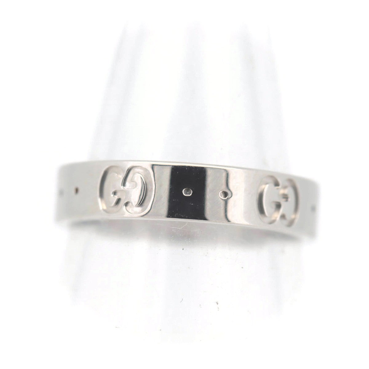 Luxury Gucci Trending 2025 Icon S Ring K18 White Gold Size 10