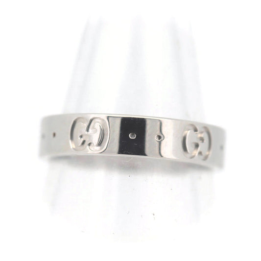 Luxury Gucci Trending 2025 Icon S Ring K18 White Gold Size 10