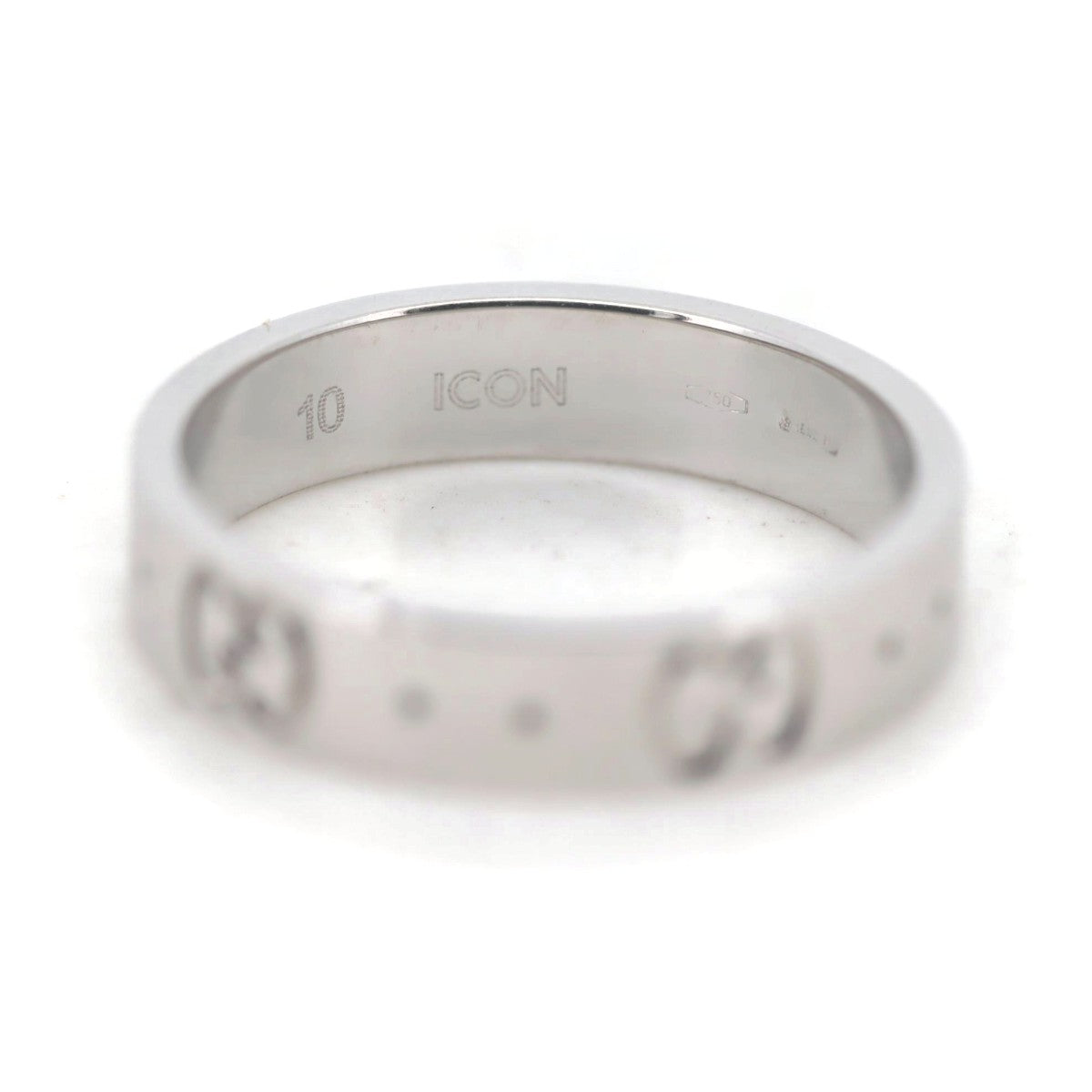 Luxury Gucci Trending 2025 Icon S Ring K18 White Gold Size 10
