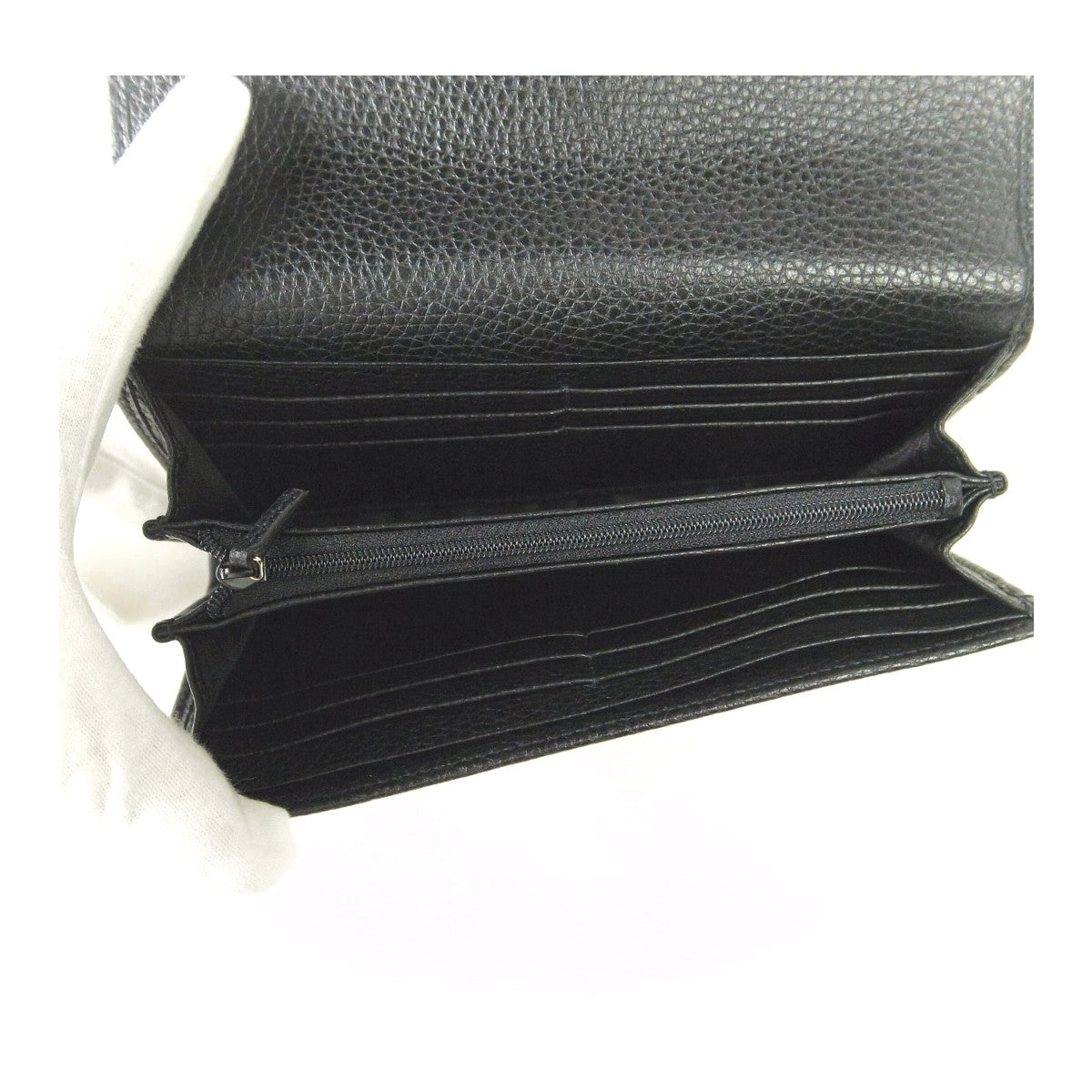 Luxury Gucci Trending 2025 Leather Interlocking Long Wallet with Coin Pocket 598206