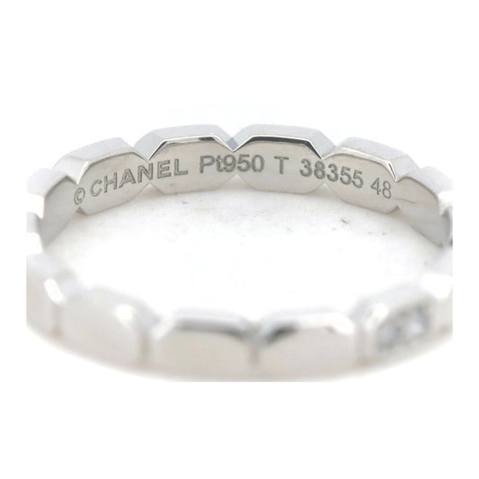 Chanel Pt950 Platinum Diamond Ring Size 8