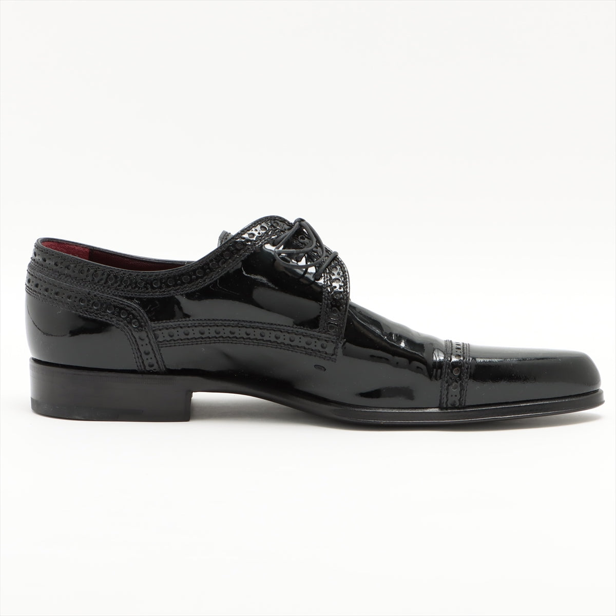 Louis Vuitton 08 Patent Leather Leather Shoes 10 Men Black NI0028